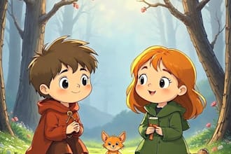 do children book illustration and story book