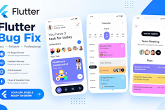build flutter mobile app fix bug and error in flutter android ios app developer