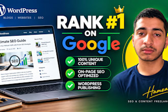 seo content writing and blog posts with publishing