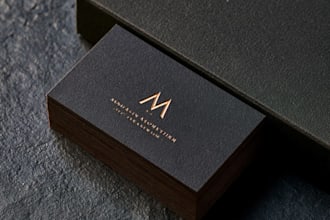 design luxury minimalist business card