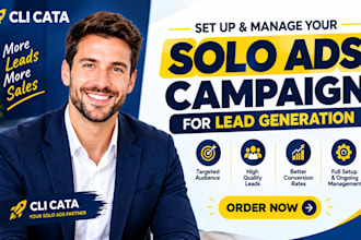 set up and manage your solo ads campaign for lead generation