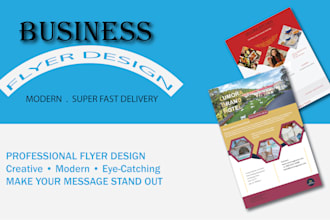 design a professional and eye catching flyer