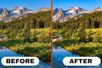 upscale enhance and convert low resolution image to 4k hd