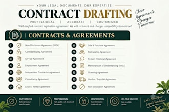 draft professional legal contracts and agreements