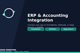 integrate quickbooks desktop and others with your app