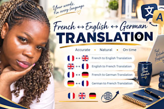 translate english french and german documents accurately