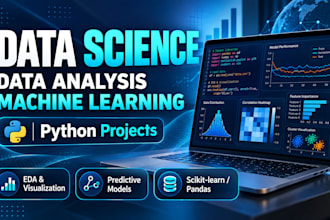 data science, data analysis and machine learning projects in python