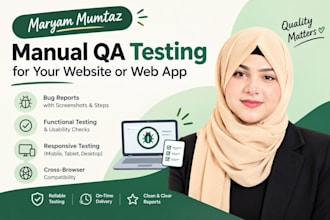 do manual QA testing for your website or web app