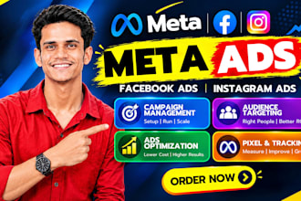 manage meta ads with pixel setup as meta marketing expert
