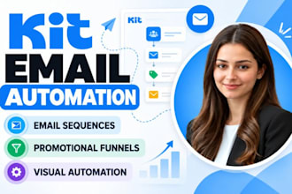 setup convertkit email automation email sequeuce kit promotion email funnel