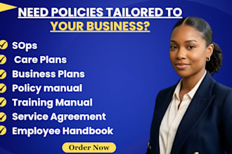sops client intake form care plan employee handbook policy and procedure