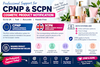 register your cosmetic and perfume products on cpnp and scpn