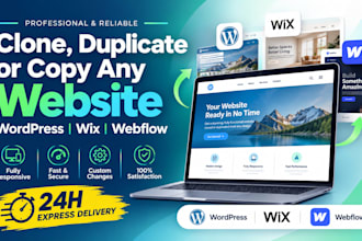 copy website clone website or duplicate website into wordpress website