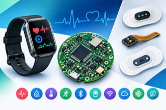 design wearable pcb medical pcb ecg ppg spo2 biosensor ble low power iot