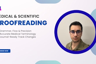 proofread and edit your medical and health texts