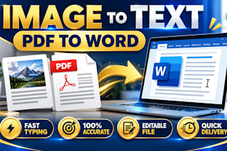 convert image to text and PDF to editable word accurately