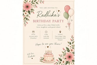 create invitations for various events