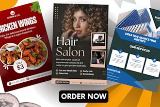 design business flyer, one pager, brand flyer or sales flyer