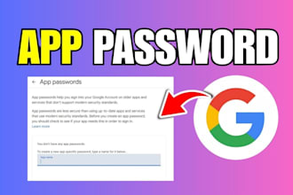 setup google SMTP server and app passwords