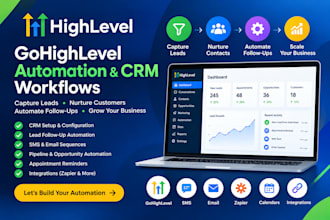 build gohighlevel automation and CRM workflows