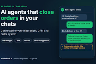 integrate an ai agent into your CRM or whatsapp
