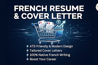 write or redesign a professional french resume and cover letter