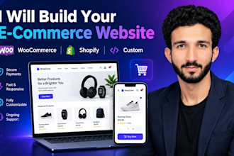develop a full stack custom ecommerce website with admin panel