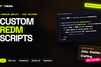 develop custom redm scripts for vorp, rsg and standalone