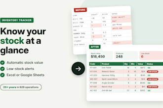 build an excel inventory and stock tracker for your business