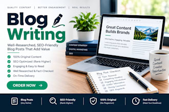 do SEO article writing, blog writing, and content writing