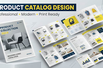 design or redesign catalog, product catalog or brochure
