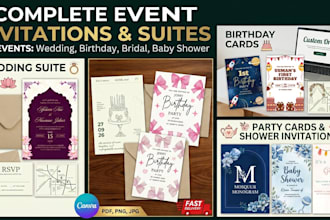 design elegant event invitations