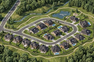 design isometric property maps, 3d site plans and real estate layout maps