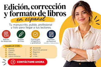 editar, corregir y maquetar tu libro de ficción o no ficción