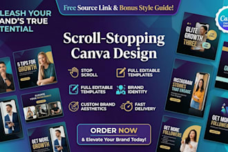 design professional social media posts in canva