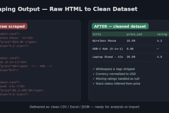 web scraping  data extraction