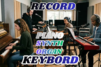 record piano, synth, organ, keyboard for your song