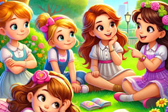 children book illustration and children book illustration