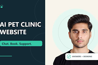 build a pet clinic store with ai appointment booking