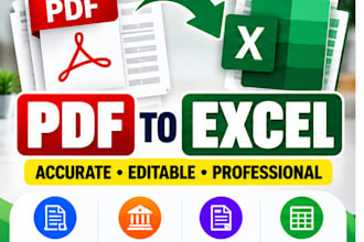 be convert PDF and scanned documents to excel