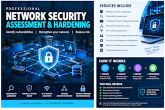 perform network security assessment, vulnerability analysis and hardening