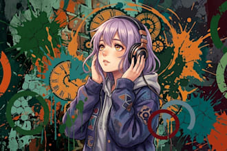 design creative and unique anime album covers