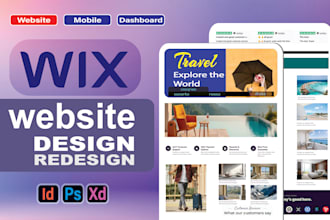 design or redesign responsive wix website