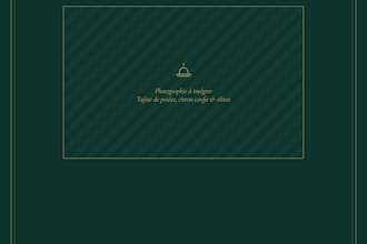 design a luxury moroccan restaurant menu