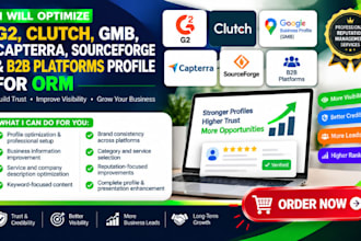 boost g2 clutch, gmb capterra sourceforge and b2b platforms profile for orm