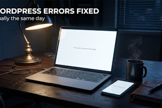 fix wordpress errors, elementor bugs and critical errors on your website
