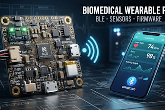 design biomedical wearable pcb ble connectivity and embedded firmware