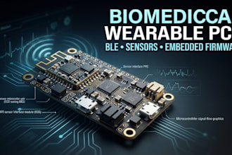 design biomedical wearable pcb ble connectivity and embedded firmware