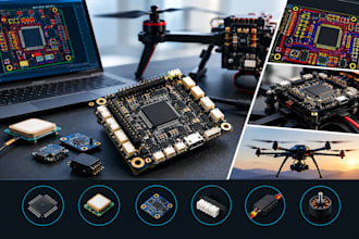 design custom pixhawk ardupilot stm32 px4 uav drones flight controller pcb
