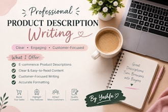 write clear and engaging product descriptions